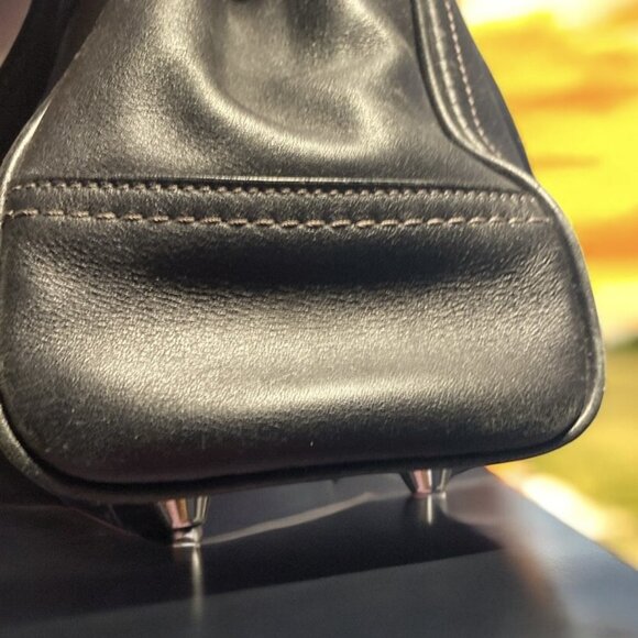 Coach Black Leather Satchel - Picture 7 of 7